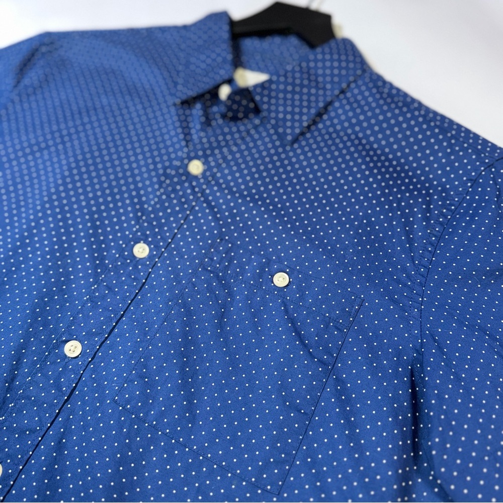 American Eagle Outfitters Navy Polka Dot Shirt